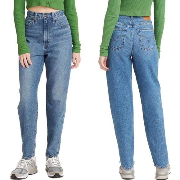 Levi's Denim - Levi's Premium High Loose Taper Blue Denim Jeans Women's Size Tag 27x29